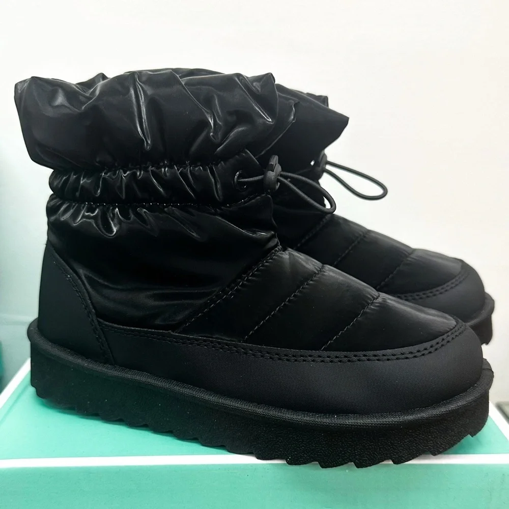 GIRLS Black Winter Snow/Rain Boots